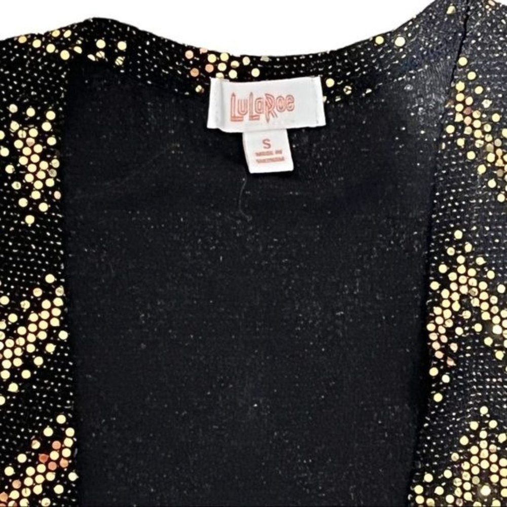 Lularoe Evening Party Sequin Open Long Cardigan S… - image 8